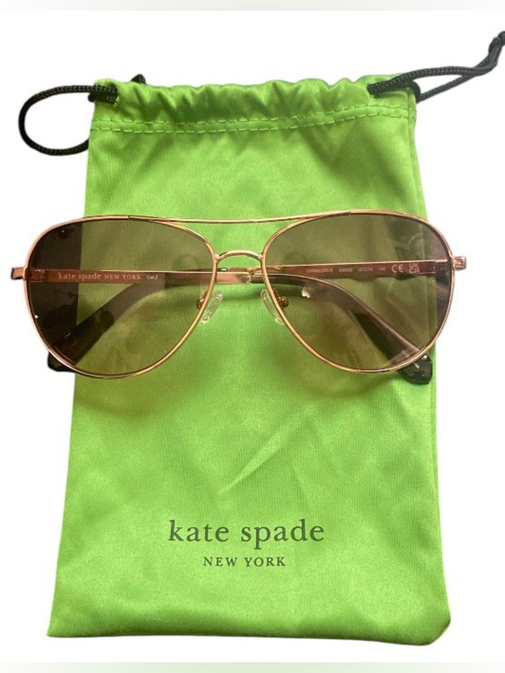 GIVEY Curvy Girl 8/29 • NWOT Kate Spade Emmaline/S Aviator Sunglasses